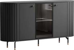 Komoda LYDIA čierna 150 cm