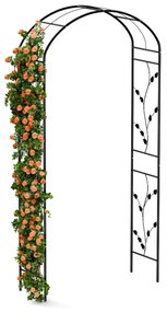 FloraBelle Arch ružový oblúk, ozdobné vzory listov, odolný voči poveternostným vplyvom, pomôcka na popínanie
