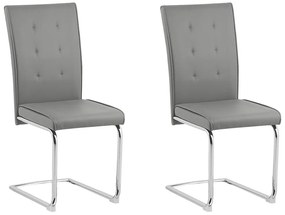 Set 2 ks. jedálenských stoličiek ROVVO (sivá). Vlastná spoľahlivá doprava až k Vám domov. 1026799