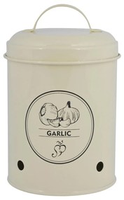 Kovová nádoba na cesnak Vintage, 17,5x11,5 cm
