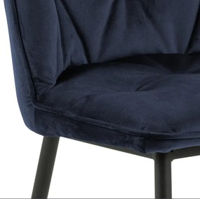 Jedálenská stolička Brooke modrá