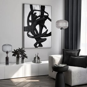 Dekorstudio Obliečka na vankúš zo ženilovej tkaniny Eva Minge Elegant1 v striebornej farbe s jemnými prúžkami