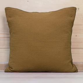 Biante Mušelínová obliečka na vankúš MSN-06 Okrovo hnedá 70 x 90 cm