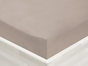 Jersey napínacie prestieradlo JR-027 Sivohnedé 90 x 200 - výška 20 cm