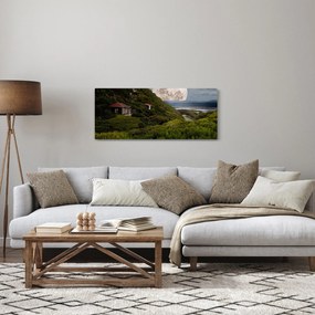 Obraz krajiny s mesiacom (120x50 cm)