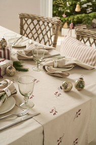 Ib Laursen Vyšívaný behúň na stôl Winterberry Branches