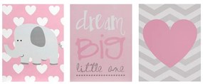 Detské obrázky v súprave 3 ks 16x20 cm Dream Big – Premier Housewares