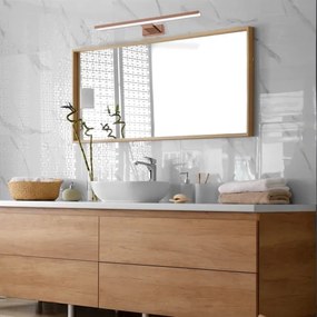LED Kúpeľňové osvetlenie zrkadla SHINE LED/13,8W/230V 60 cm IP44 ružové zlato