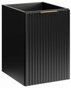 Závěsná skříňka pod umyvadlo Casad s deskou 120 cm dub wotan/černá
