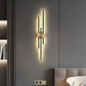 Toolight Rea, Nástenné svietidlo LED APP1437-W BLACK GOLD, OSW-07685