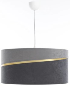 Luster na lanku SWING 1xE27/60W/230V šedá/zlatá