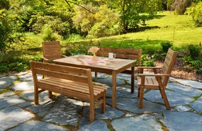 Záhradný set z masívu ThermoWood - PROWOOD - SET L3 - Set + dodanie náteru v odtieni TEAK + PCD 91