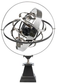 Armillary dekorácia sivo-strieborná 82 cm