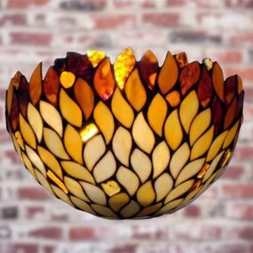Jantárová Tiffany nástenná 30*19 AMBER