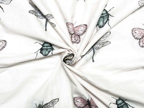 Bavlnené obliečky do postieľky TINY WINGS biele Rozmer obliečky: 45 x 65 cm | 90 x 135 cm