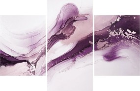 Obraz - Purple fluid art (90x60 cm)