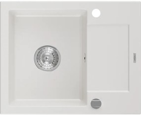 Mexen Enzo - drez granitový 57,6x46,5cm, 1-komorový, biela, 6506571005-20