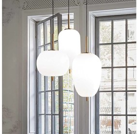 Ideal Lux - LED Luster na lanku UMILE LED/55W/230V pr. 60 cm CRI 90 mosadz/biela