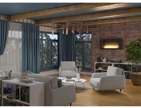 InFire - Nástenný BIO krb 120x56 cm čierna