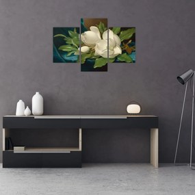 Obraz - Martin Johnson Heade, Giant Magnolias on a Blue Velvet Cloth, reprodukcia (90x60 cm)