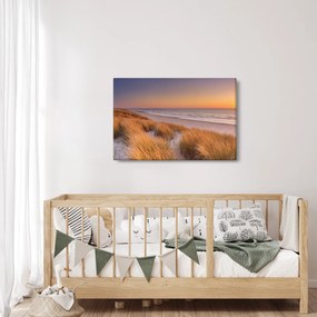 Obraz - Pláž pri západe slnka (90x60 cm)