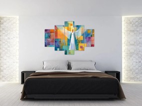 Obraz - Geometrický anjel (150x105 cm)