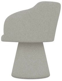 Svetlosivé čalúnené jedálenské kreslo Kanoa – Makamii