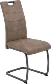 Jedálenská stolička Flora II, béžová vintage látka%