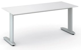 Kancelársky písací stôl PRIMO FLEXIBLE, 180x80 cm, biela