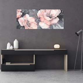 Obraz - Séria kvetov (120x50 cm)