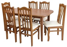 Jedálenská zostava Kris 1+6 Rustik