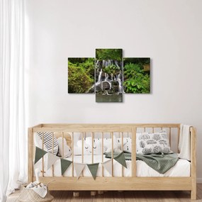 Obraz vodopádov v tropickom lese (90x60 cm)