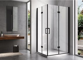 BPS-koupelny Obdĺžnikový sprchovací kút ZES KZ12B-BL 100x80 čierna/transparent - bez vaničky