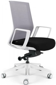 Kancelárska ergonomická stolička BESTUHL S27 WHITE — viac farieb, snímateľný poťah Čierna