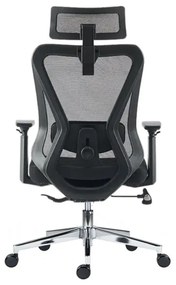 Kancelárska ergonomická stolička Neoseat KETTY — čierna, nosnosť 130 kg