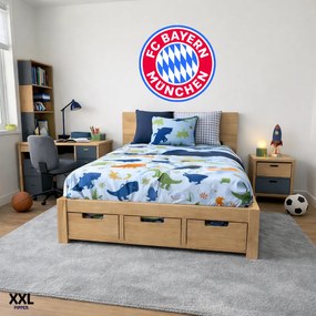 Logo FC Bayern München - textilná nálepka na stenu Veľkosť: 100 cm