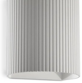 FARO 40526 - Nástenné svietidlo SOLE 1xGU10/8W/230V biela vrúbkovaná zaokrúhlený