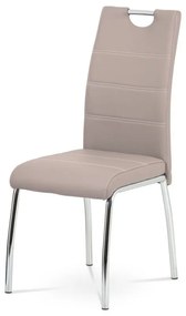 Jedálenská stolička v modernom štýle z lanýžovej ekokože
