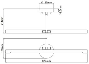Elstead ALTON-PL-L-BB - LED Obrazové svietidlo ALTON LED/10W/230V zlatá