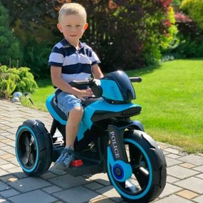 Baby Mix Detská elektrická motorka Police, zelená