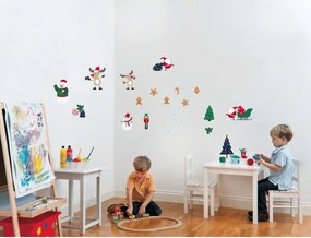 DomTextilu Krásna vianočná zostava nálepiek na stenu
