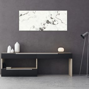 Obraz - Biely mramor (120x50 cm)