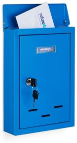 Poštová schránka s menovkou RD30685, modrá