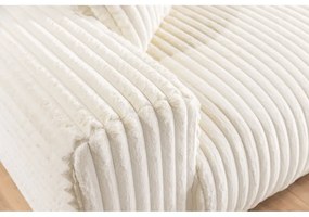 Krémová menčestrová pohovka 178 cm Justin – Ropez