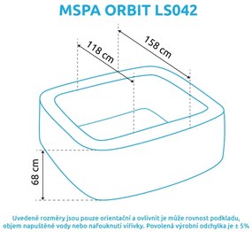 Mspa | Vírivý bazén MSPA Orbit LS042 | 11400270