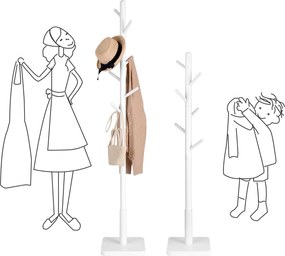 Biely stojanový vešiak ARBO