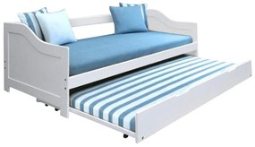 Detská posteľ s prístelkou 90 cm Intaria (biela). Vlastná spoľahlivá doprava až k Vám domov. 1015578