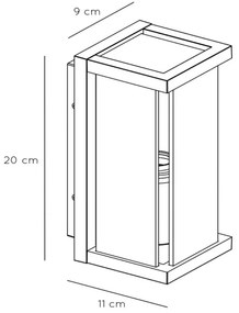 Lucide 27885/01/30 - Vonkajšie nástenné svietidlo CLAIRE 1xE27/15W/230V IP54 čierna