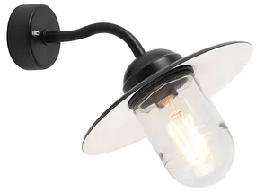 Vonkajšia nástenná lampa čierna IP44 - Mníchov