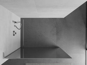 Mexen Kioto L, sprchová zástena Walk-In 80 x 200 cm, 8mm sklo vzor zrkadlo, chrómový profil, 800-080-103-01-50